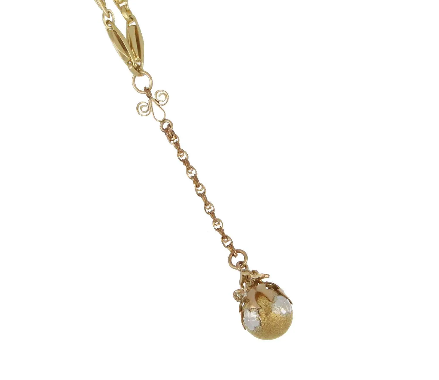 18kt yellow gold pocket watch chain