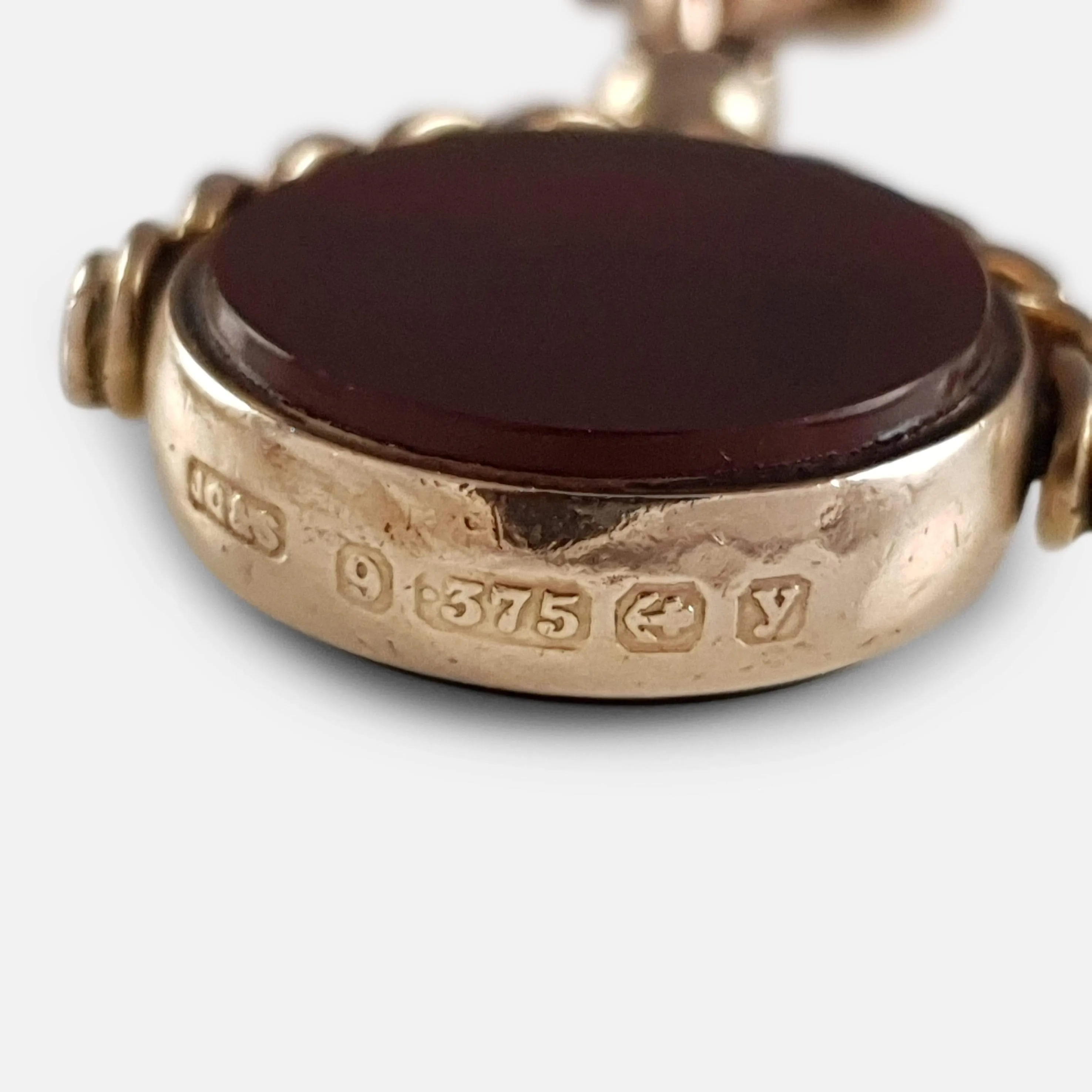9ct Gold Double Albert Watch Chain with Fob