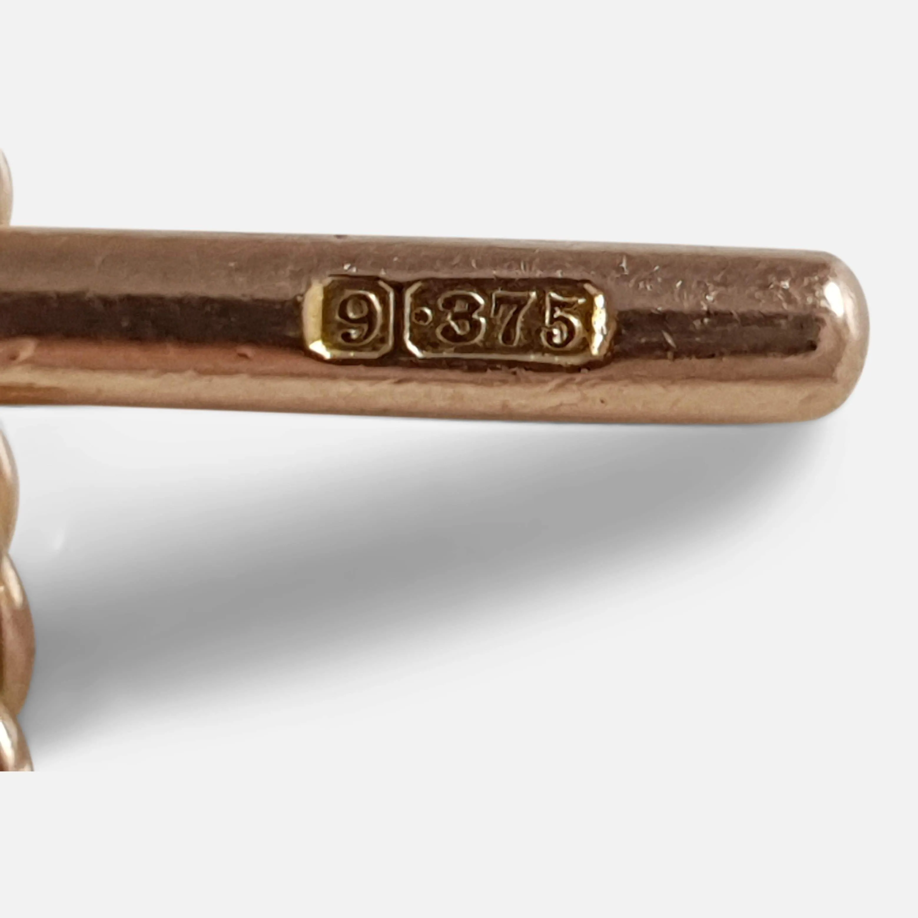 9ct Gold Double Albert Watch Chain with Fob