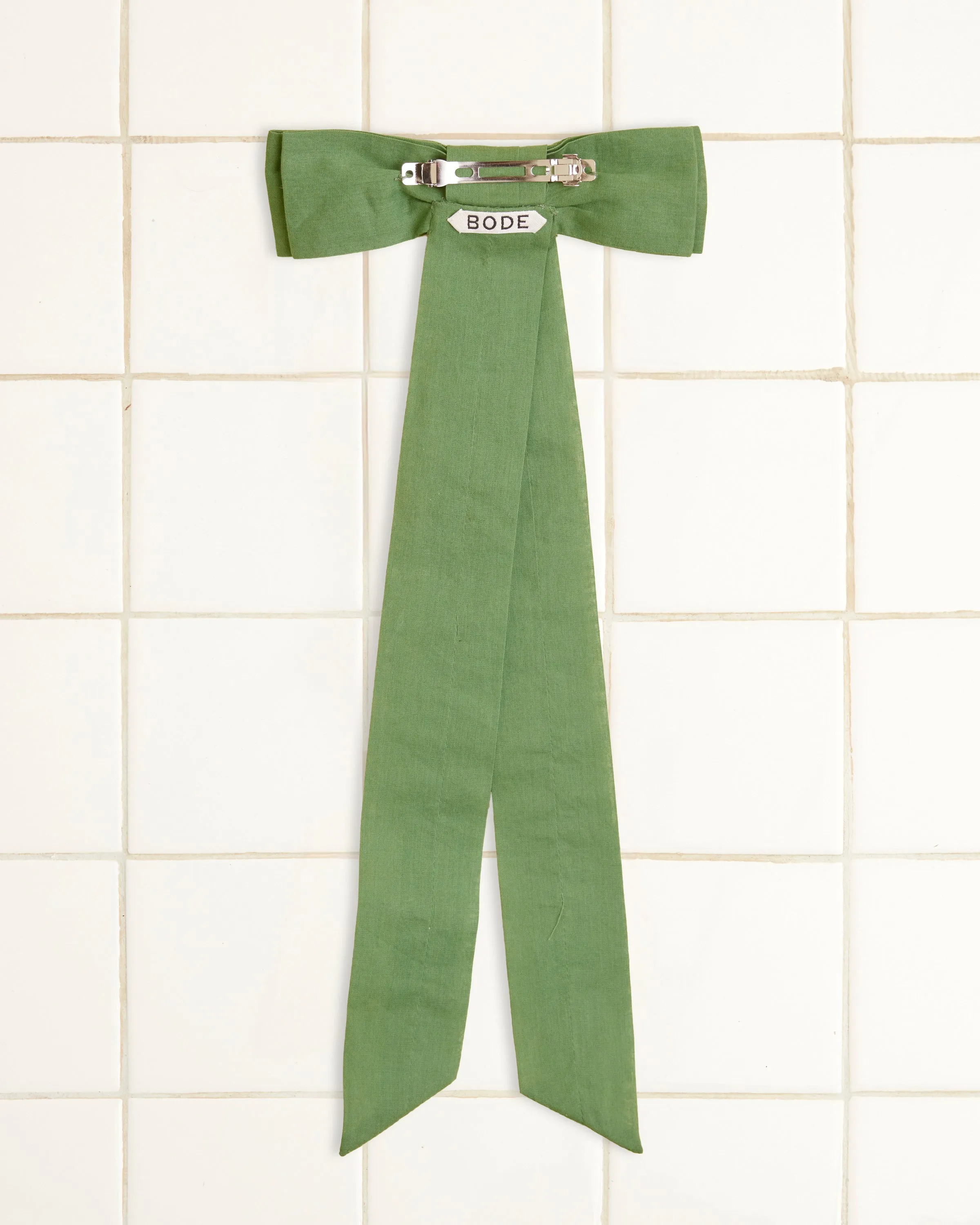 Bow Barrette - Green
