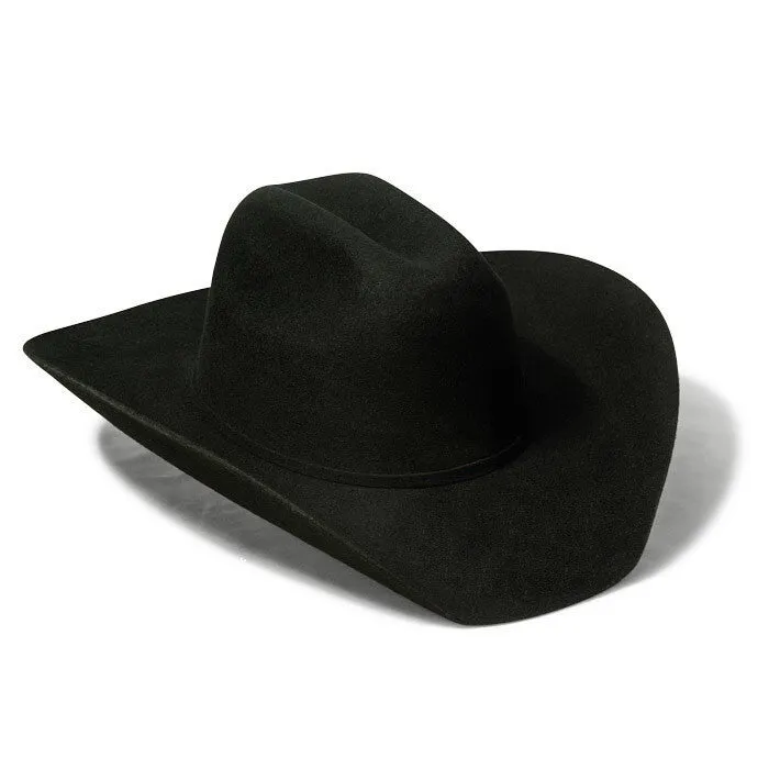 Bullhide Hats by Montecarlo - 4X "Kingman" Wool Felt Black Cowboy Hat - Rhinestone Buckle