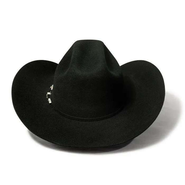 Bullhide Hats by Montecarlo - 4X "Kingman" Wool Felt Black Cowboy Hat - Rhinestone Buckle