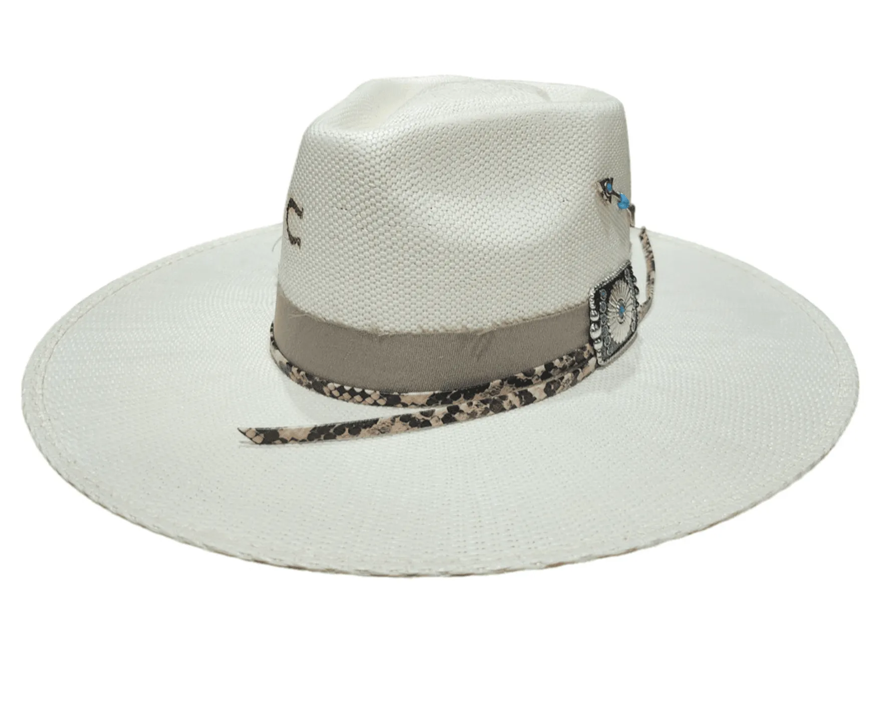 Charlie 1 Horse Natural Spear Point Straw Cowgirl Hat CSSPPO-034081