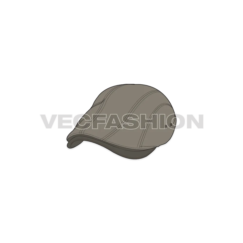 Classic Flat Cap Vector