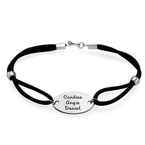 Engraved Oval Tag Bracelet for Moms