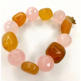Gemstone Chunky Beaded Bracelet or Earrings