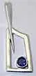 Hatchet Rowing Blade Outline Pendant by Rubini Jewelers.