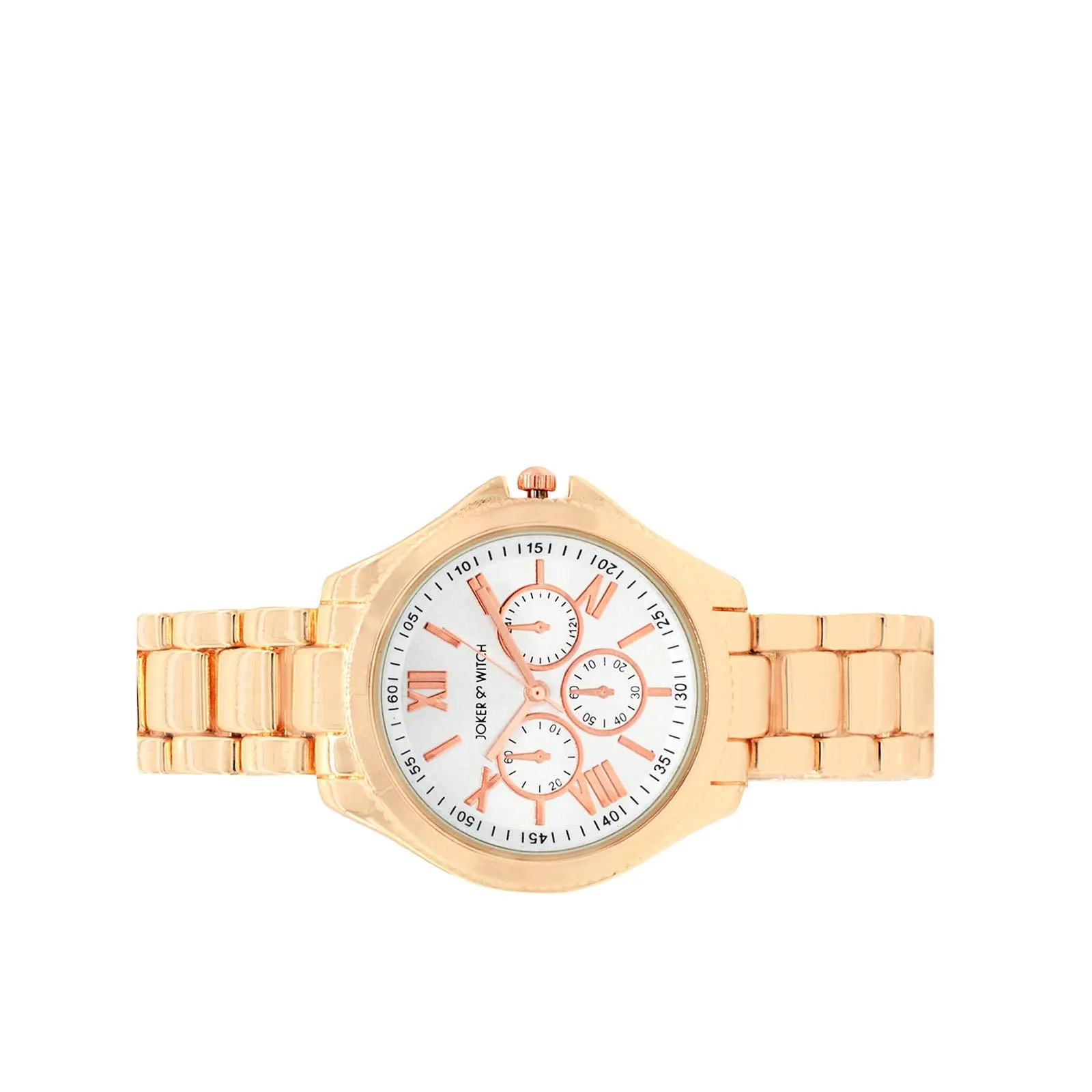 Joker & Witch Ella White Dial Rosegold Watch for Women