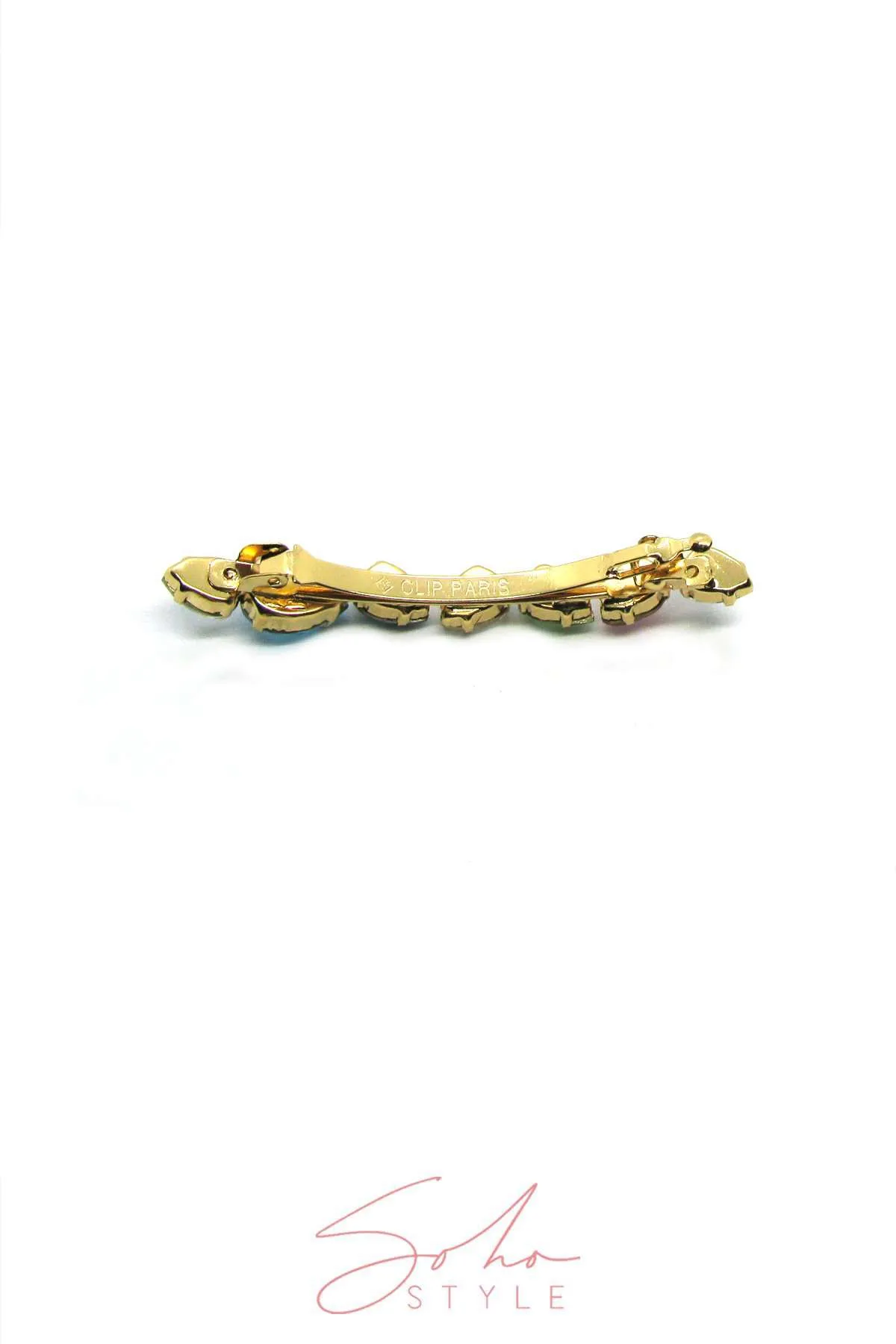 Multi-Colored Bejeweled Barrette