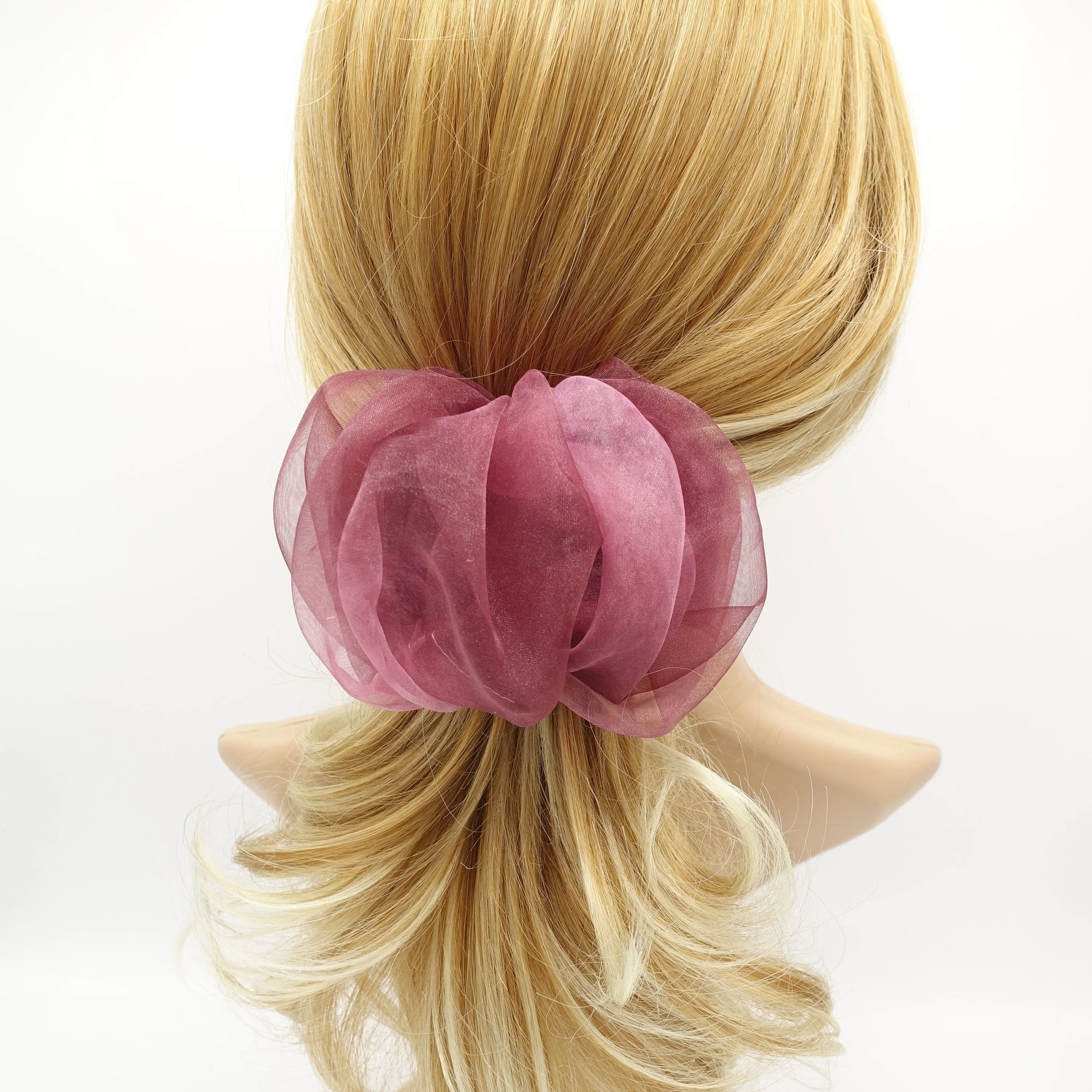 organdy tie dye wave hair barrette