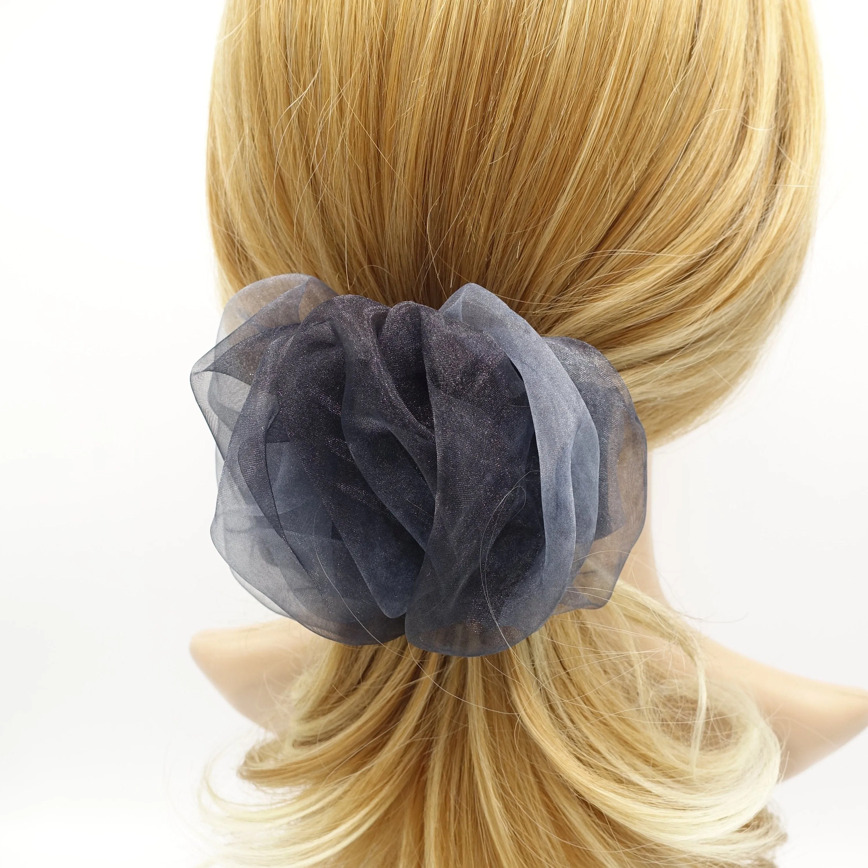 organdy tie dye wave hair barrette