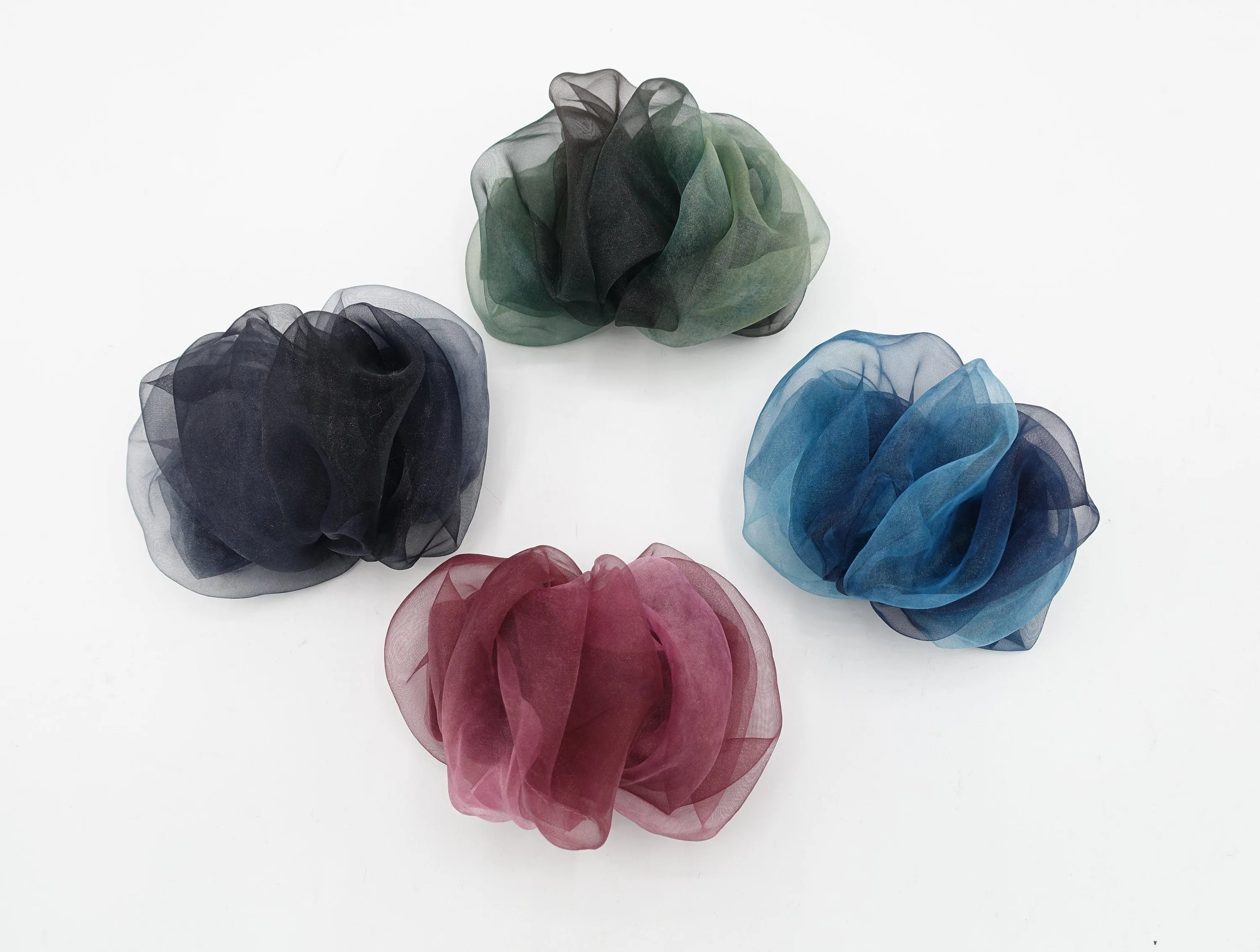 organdy tie dye wave hair barrette