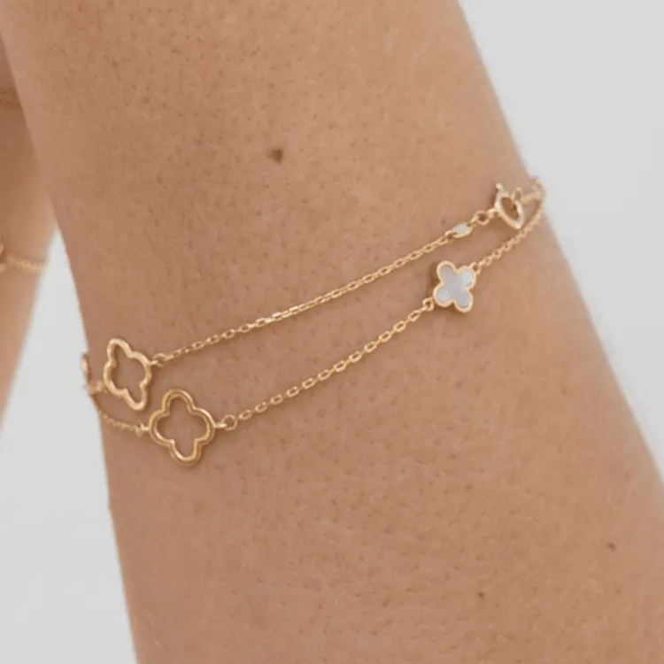Real Gold 3 VC Adjustable Size Bracelet 0642 BR1237