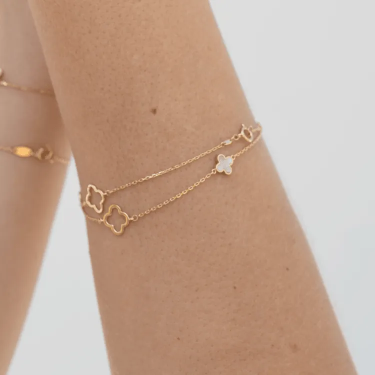 Real Gold 3 VC Adjustable Size Bracelet 0642 BR1237