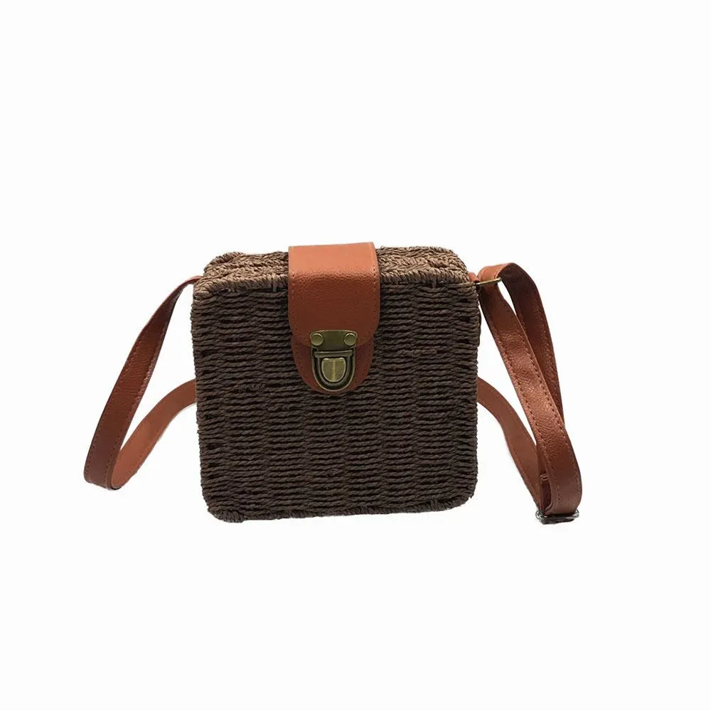Small Straw Crossbody Summer Bag
