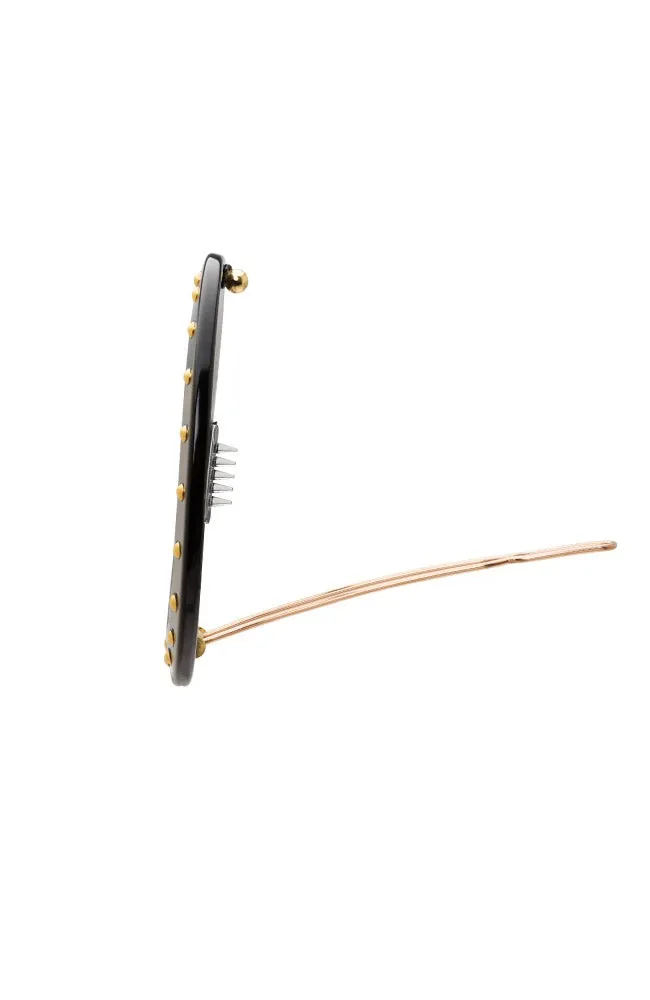 Studded Circle Cutout Tige Boule Barrette