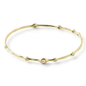 Superstar Bangle in 18K Gold with Diamonds