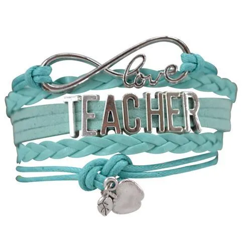 Teacher Infinity Bracelet - Pick Colors