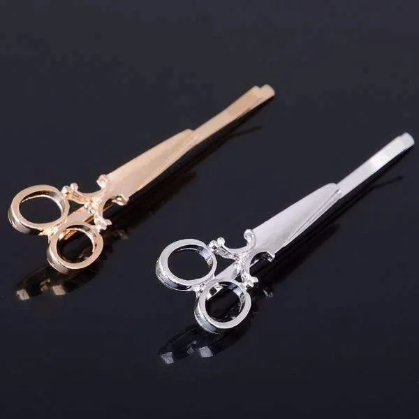 Vintage Victorian Scissors Hair Clip Barrette For Woman