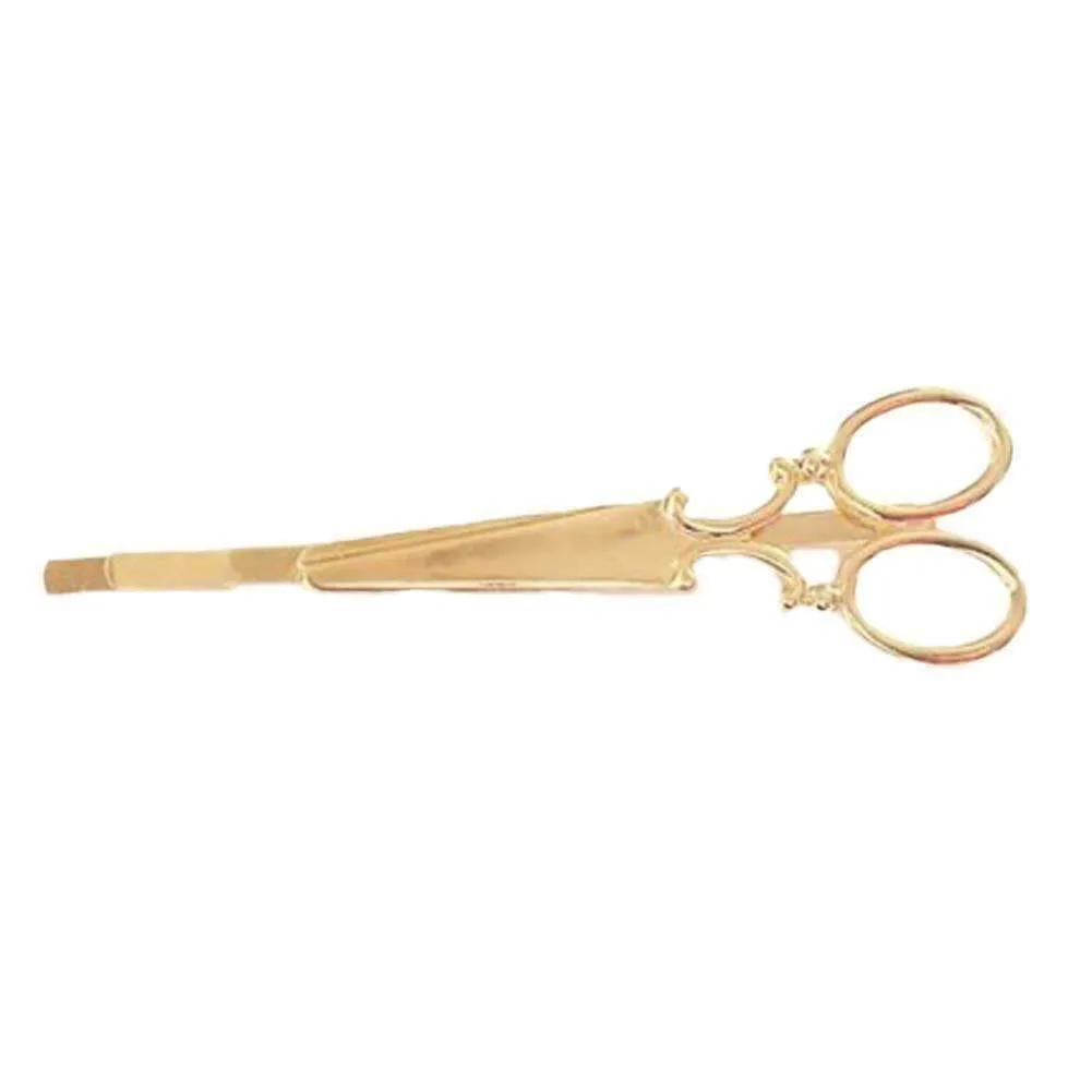 Vintage Victorian Scissors Hair Clip Barrette For Woman